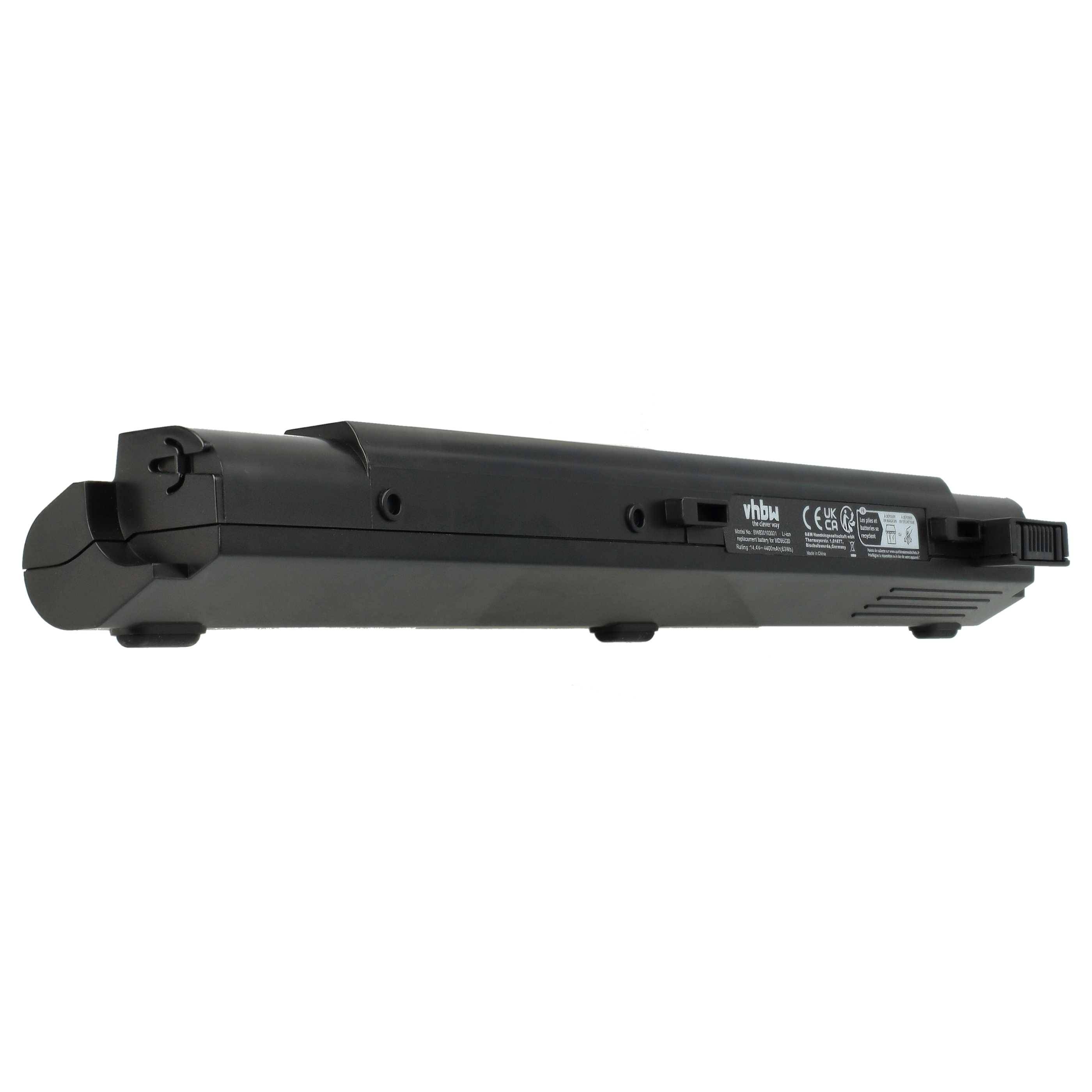 vhbw 1x Akku kompatibel mit MSI Megabook S250, PX211, PX210, VR201, VR200, S271, S270, S262, S260 Notebook (4400 mAh, 14,8 V, Li-Ion) schwarz