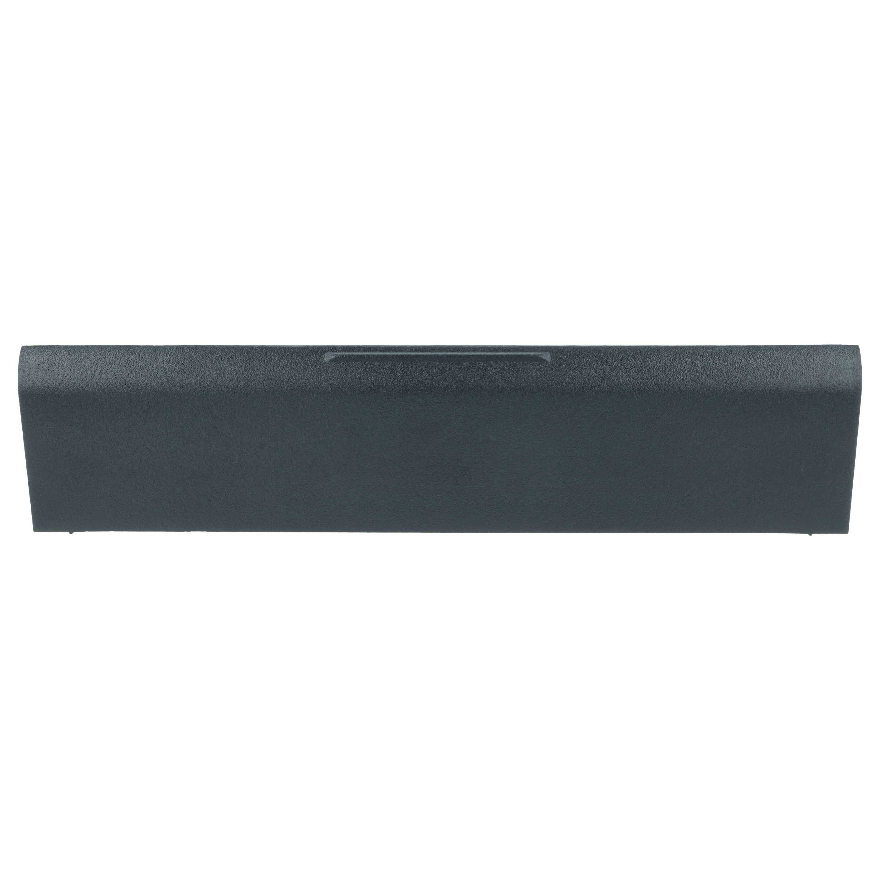 Ein graues, rechteckiges Kunststoffobjekt mit einer leicht strukturierten Oberfläche, das einer Soundbar oder einem Lautsprecher ähnelt, isoliert auf weißem Hintergrund.