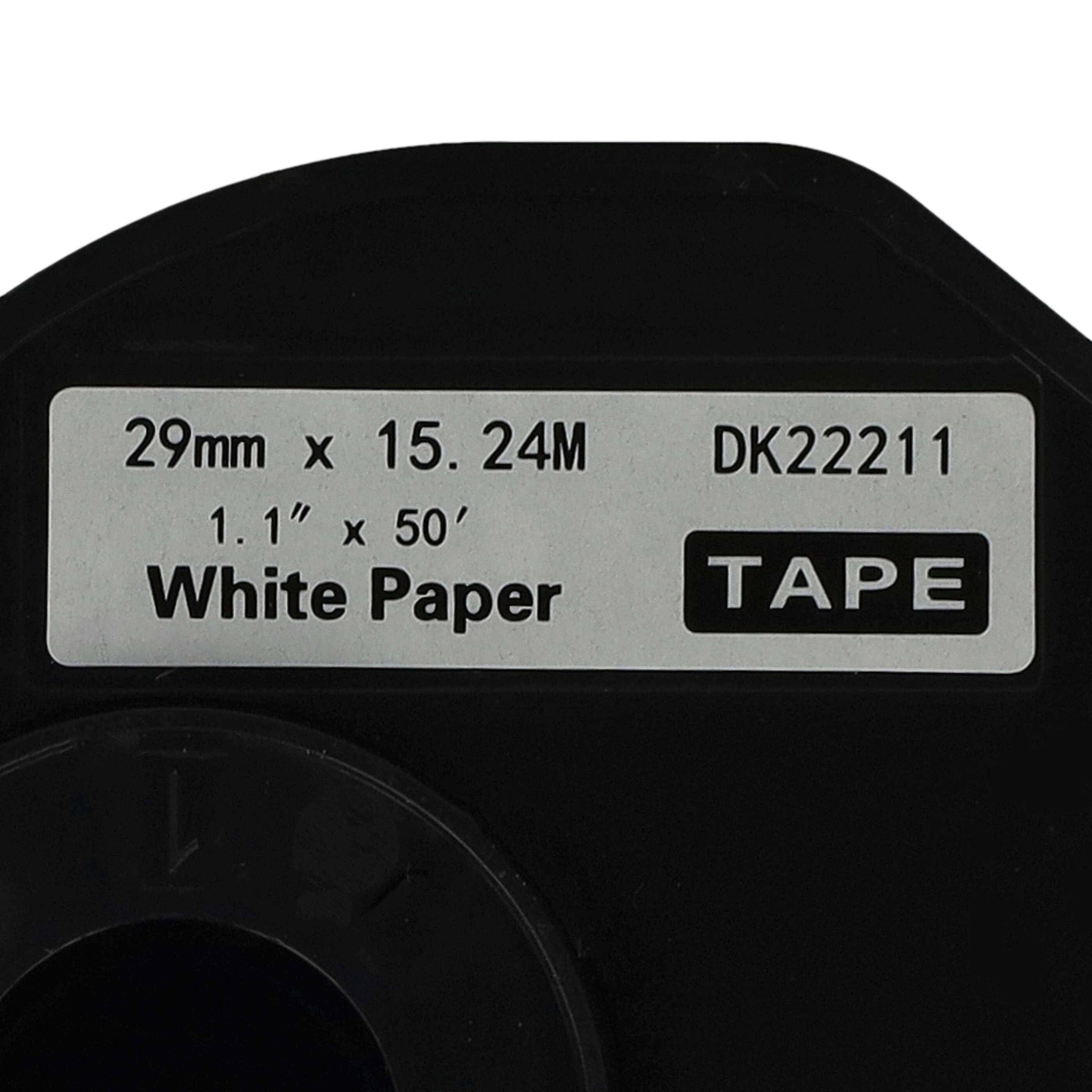 Etikett: 29mm x 15,24 M, 1,1