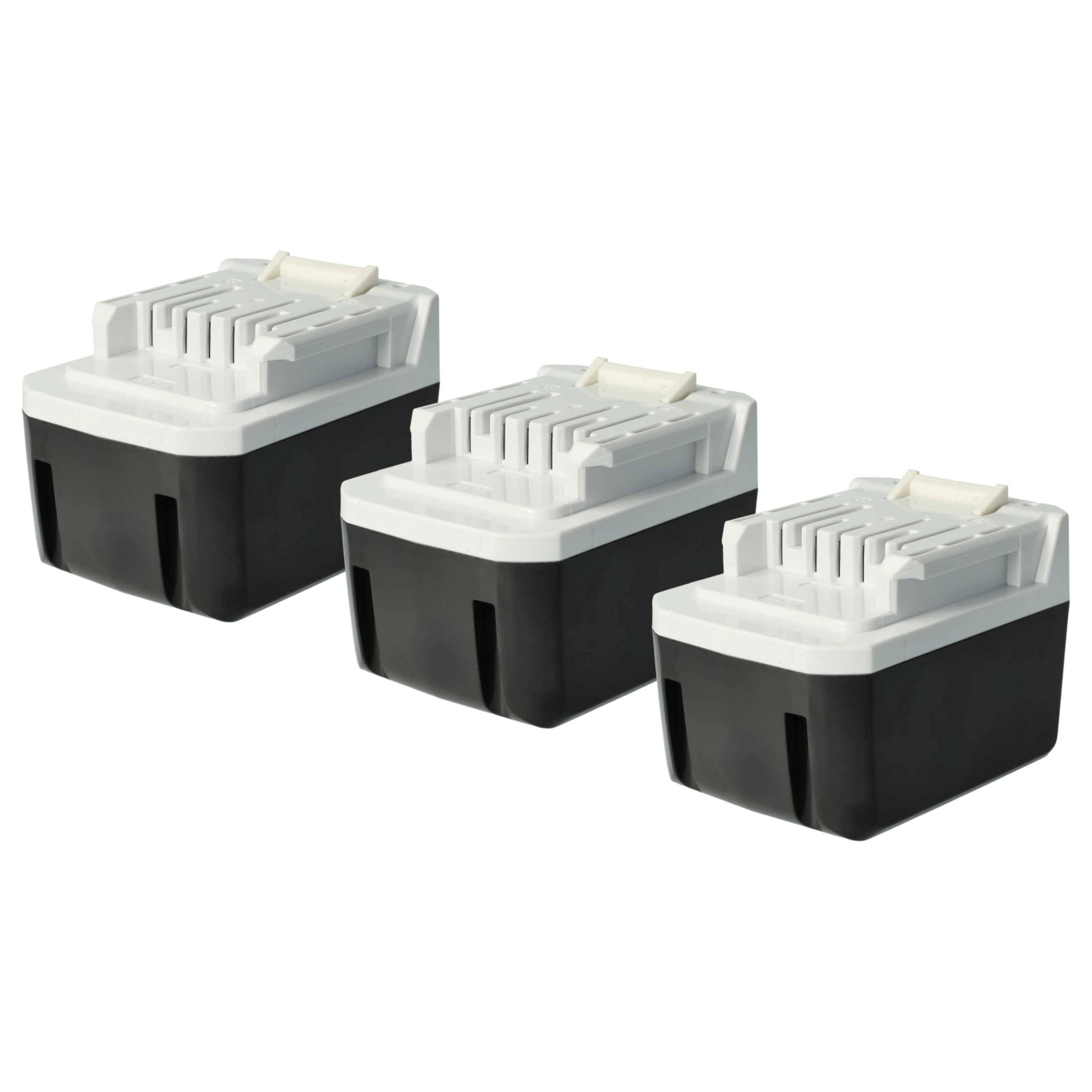 vhbw 3x Akku Ersatz für Makita BL1415G, BL1413G, BL1430G, 196375-4, BL1411G für Werkzeug (4000 mAh, Li-Ion, 14,4 V)