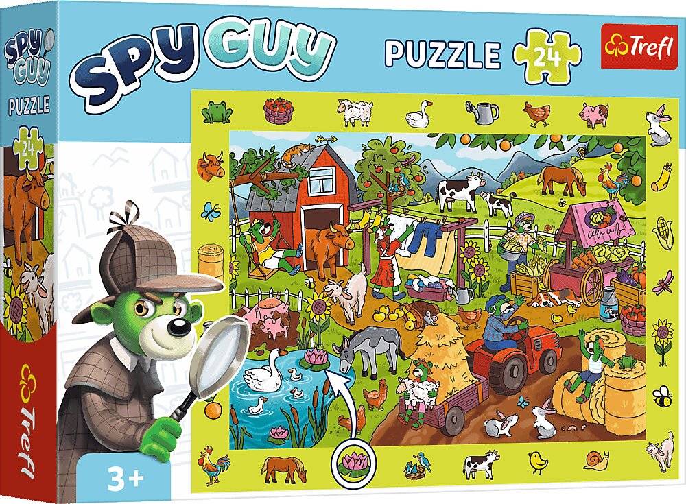 TREFL Picture Search Puzzle Spy Guy: Der Bauernhof 24 Teile