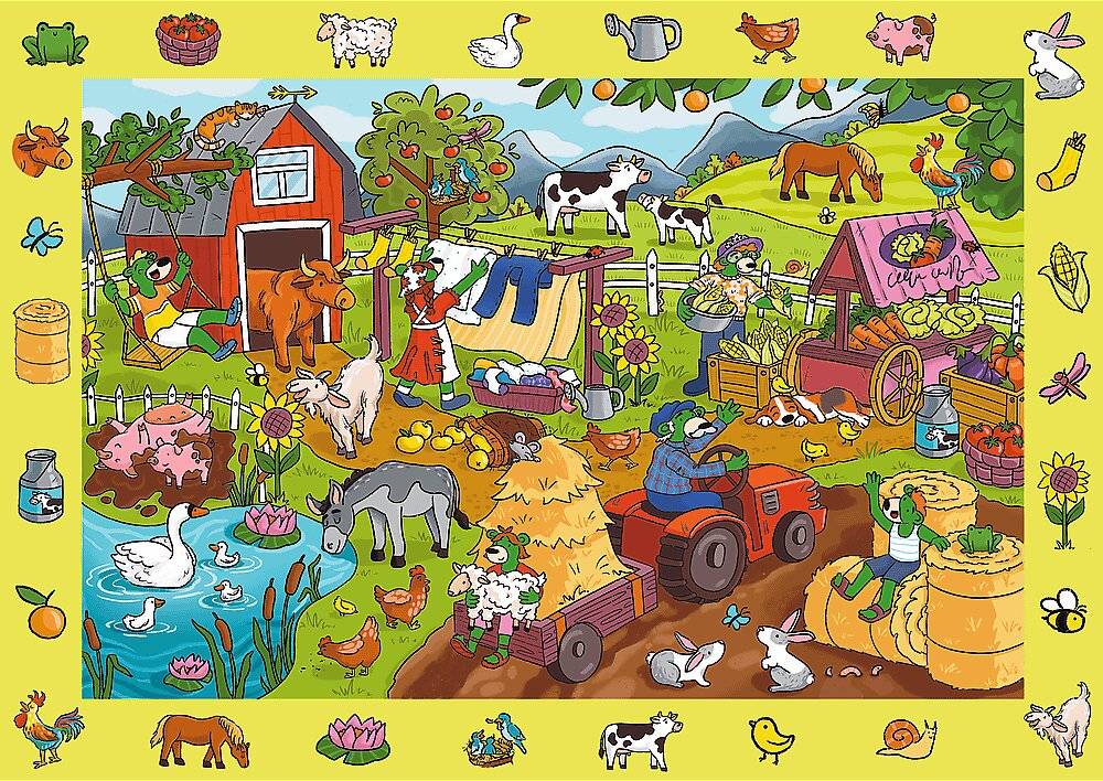 TREFL Picture Search Puzzle Spy Guy: Der Bauernhof 24 Teile