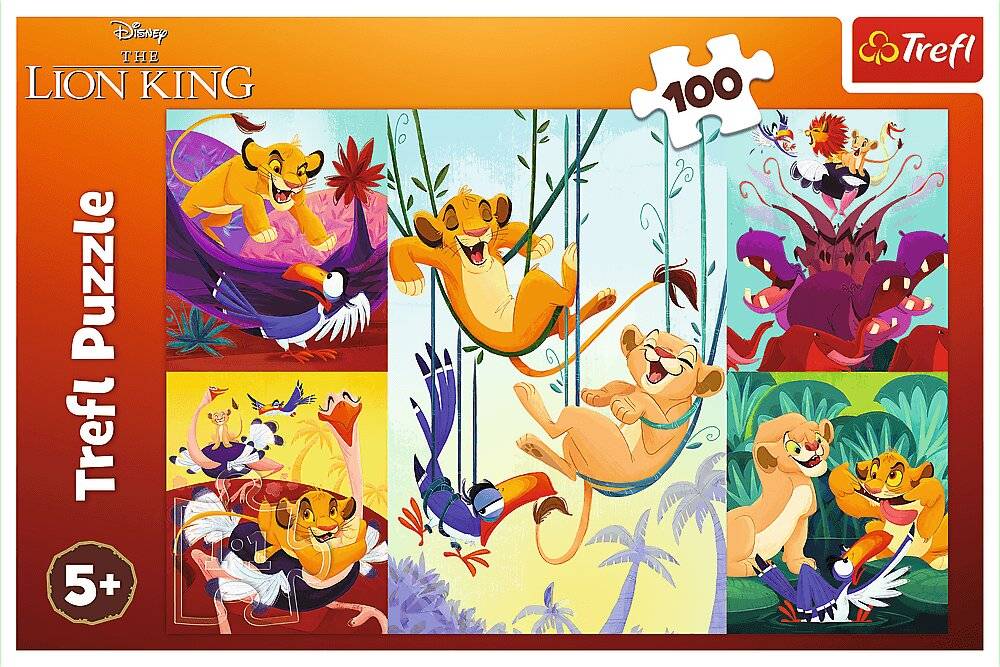 TREFL Puzzle Der tapfere Kö nig der Lö wen 100 Teile