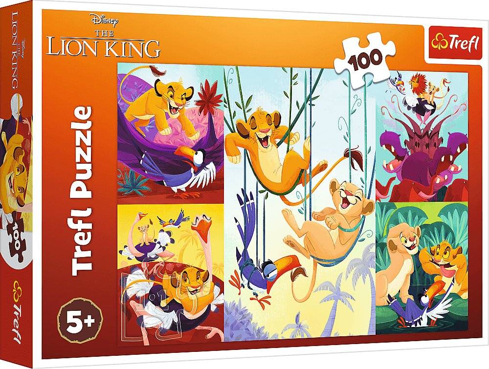 TREFL Puzzle Der tapfere Kö nig der Lö wen 100 Teile