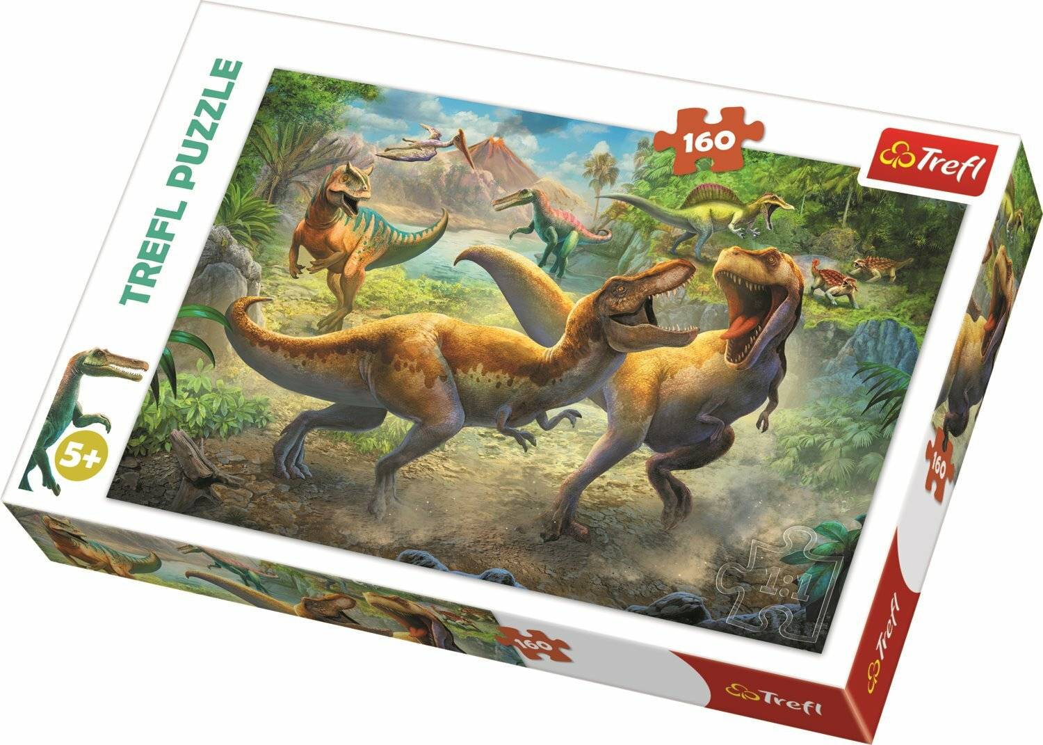 TREFL Puzzle Dinosaurierduell 160 Teile