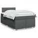 vidaXL Boxspringbett mit Matratze Dunkelgrau 120x190 cm Stoff vidaXL Boxspringbett mit Matratze Dunkelgrau 120x190 cm Stoff