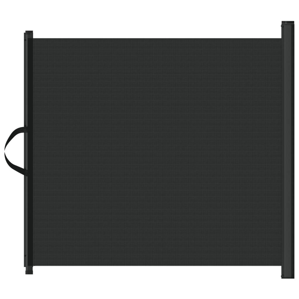vidaXL Haustier-Barriere Ausziehbar Schwarz 117,5x125 cm