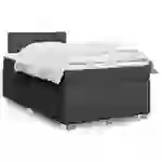 vidaXL Boxspringbett mit Matratze Dunkelbraun 120x200 cm Stoff vidaXL Boxspringbett mit Matratze Dunkelbraun 120x200 cm Stoff