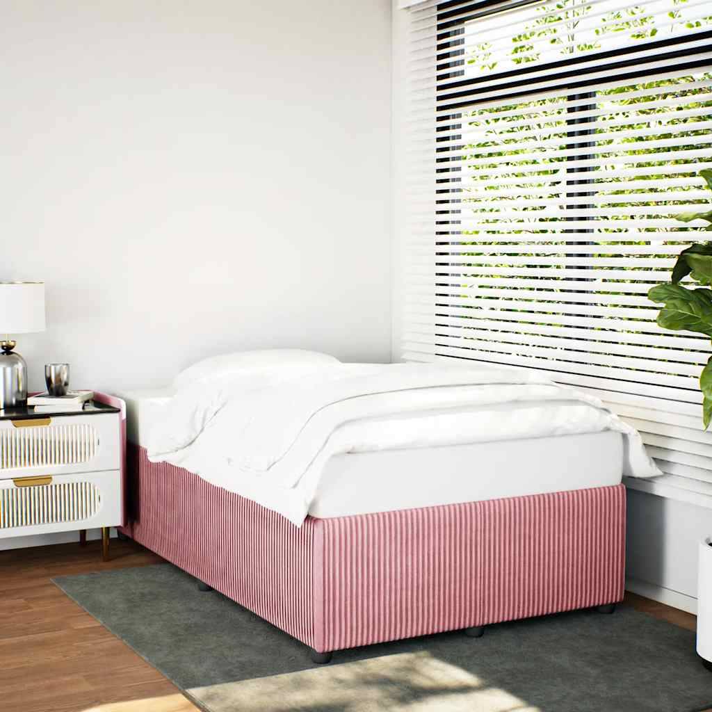 vidaXL Bettgestell Rosa 120x200 cm Samt