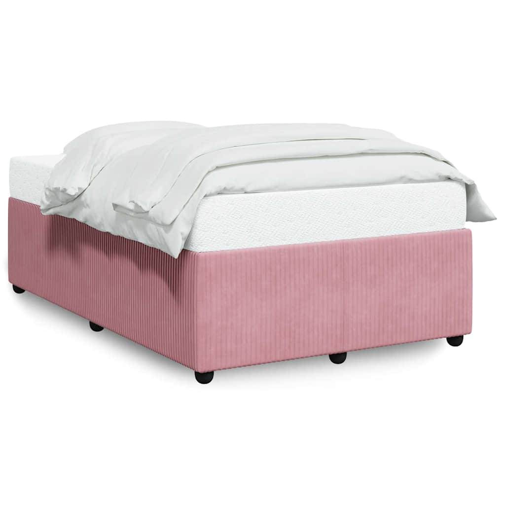 vidaXL Bettgestell Rosa 120x200 cm Samt