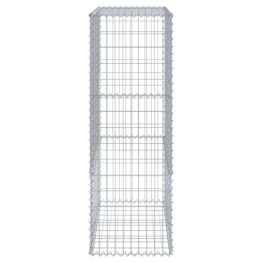 vidaXL Gabione mit Deckel 300x50x150 cm Verzinktes Eisen