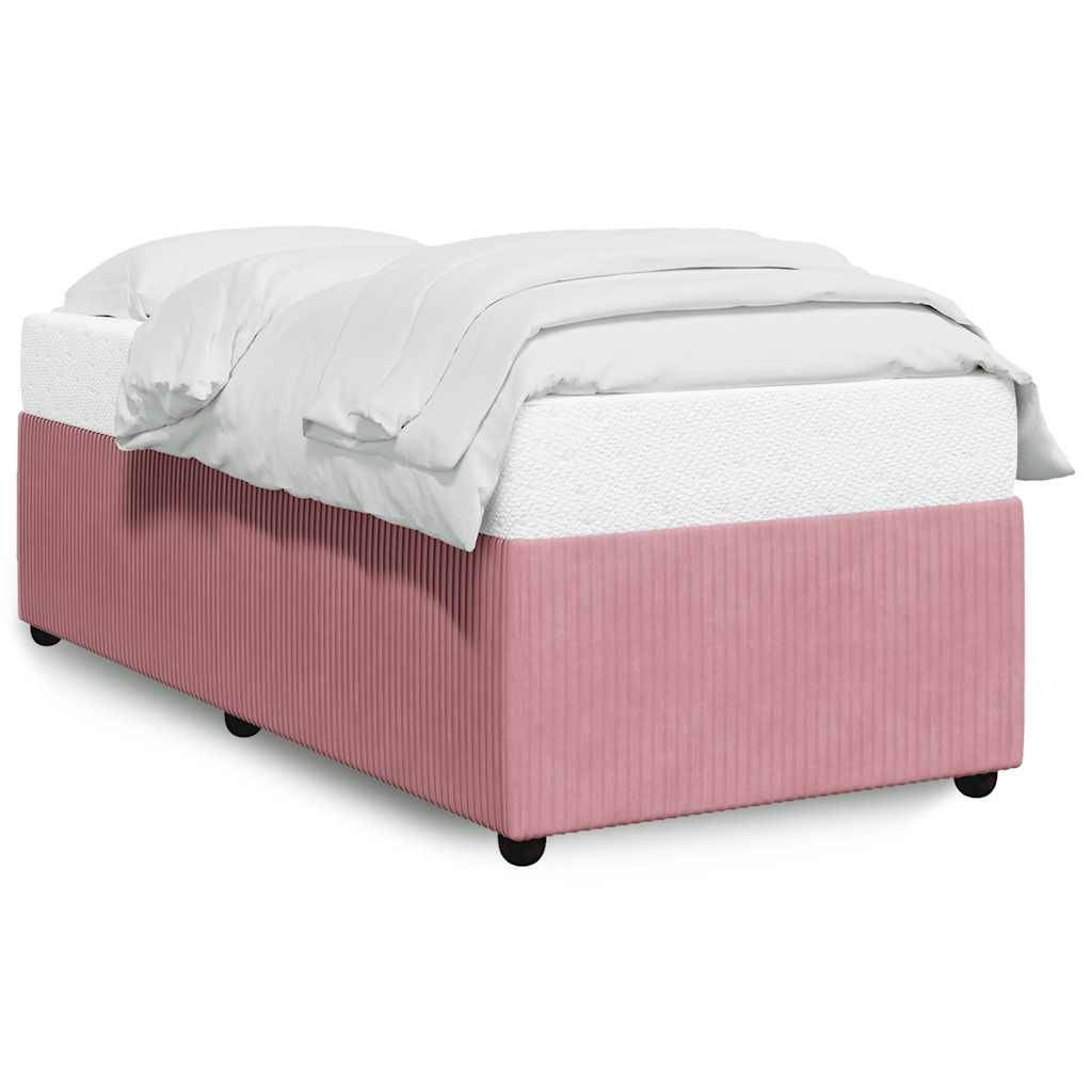 vidaXL Bettgestell Rosa 90x190 cm Samt