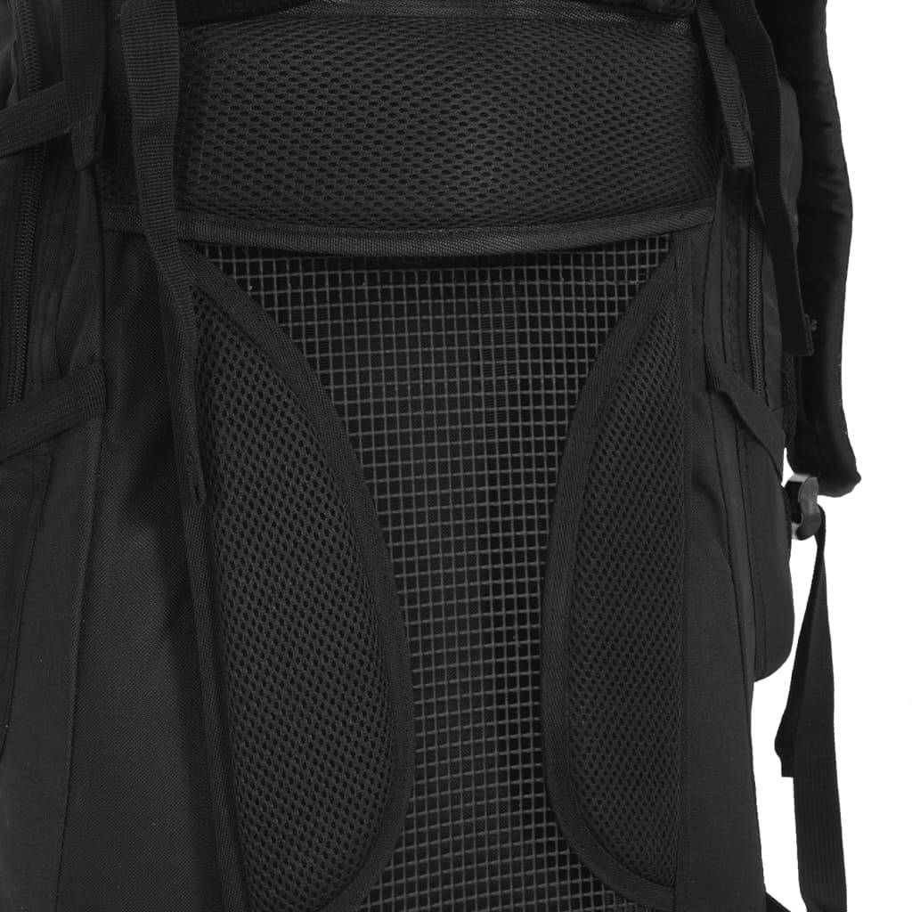 vidaXL Wanderrucksack Schwarz 60 L Oxford-Gewebe