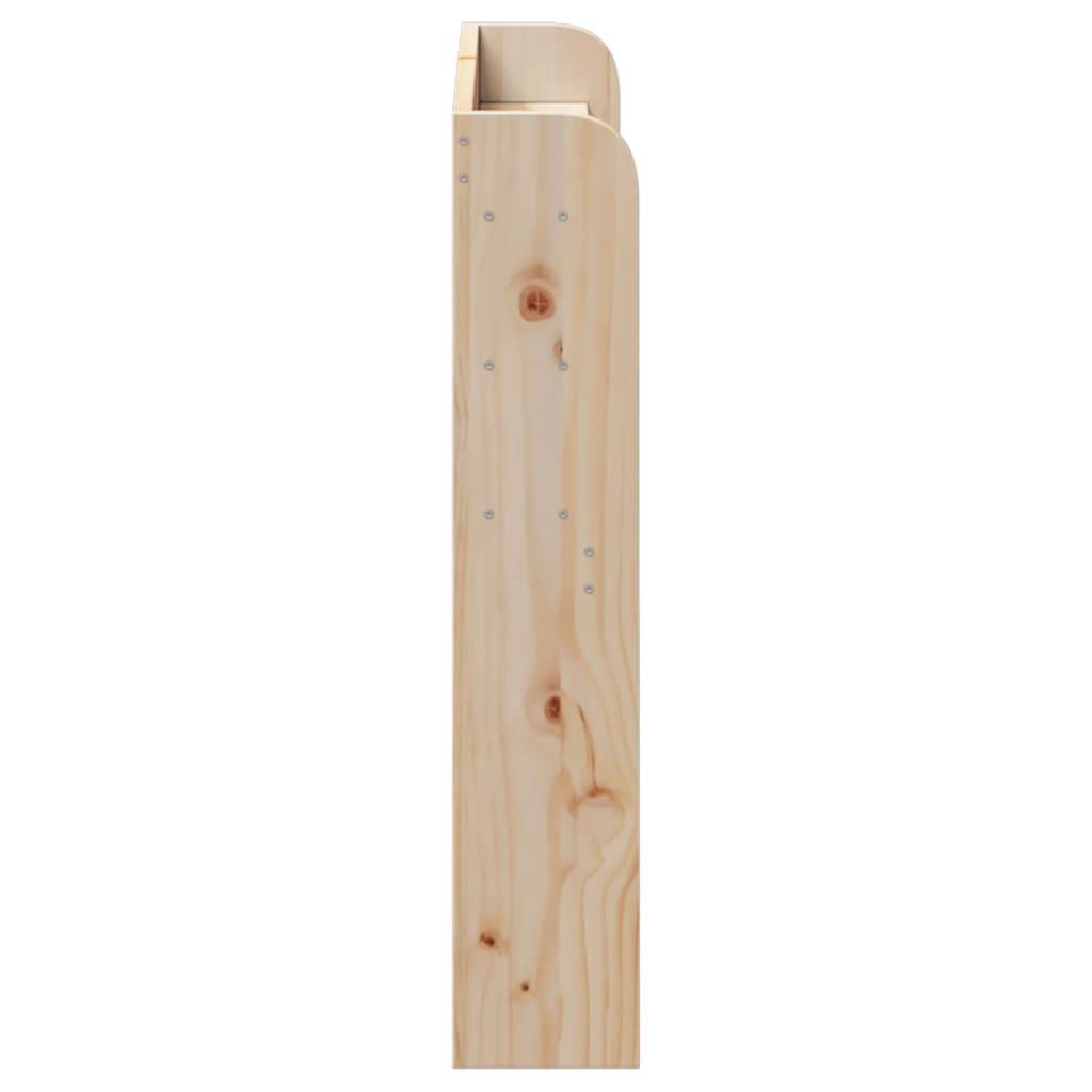 vidaXL Kopfteil mit Ablagen 100 cm Massivholz Kiefer