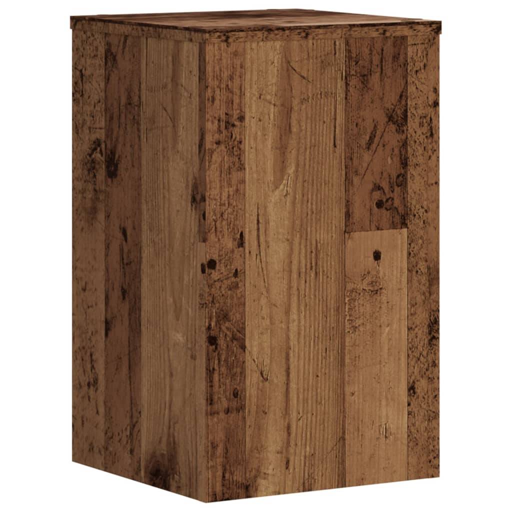 vidaXL Pflanzenständer 2 Stk. Altholz-Optik 30x30x50 cm Holzwerkstoff