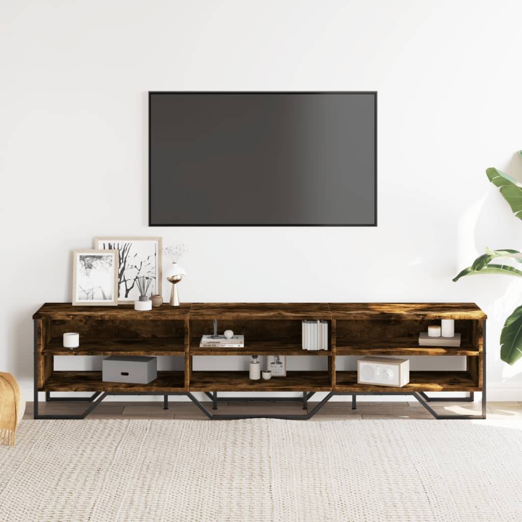 vidaXL TV-Schrank Räuchereiche 180x34x41 cm Holzwerkstoff