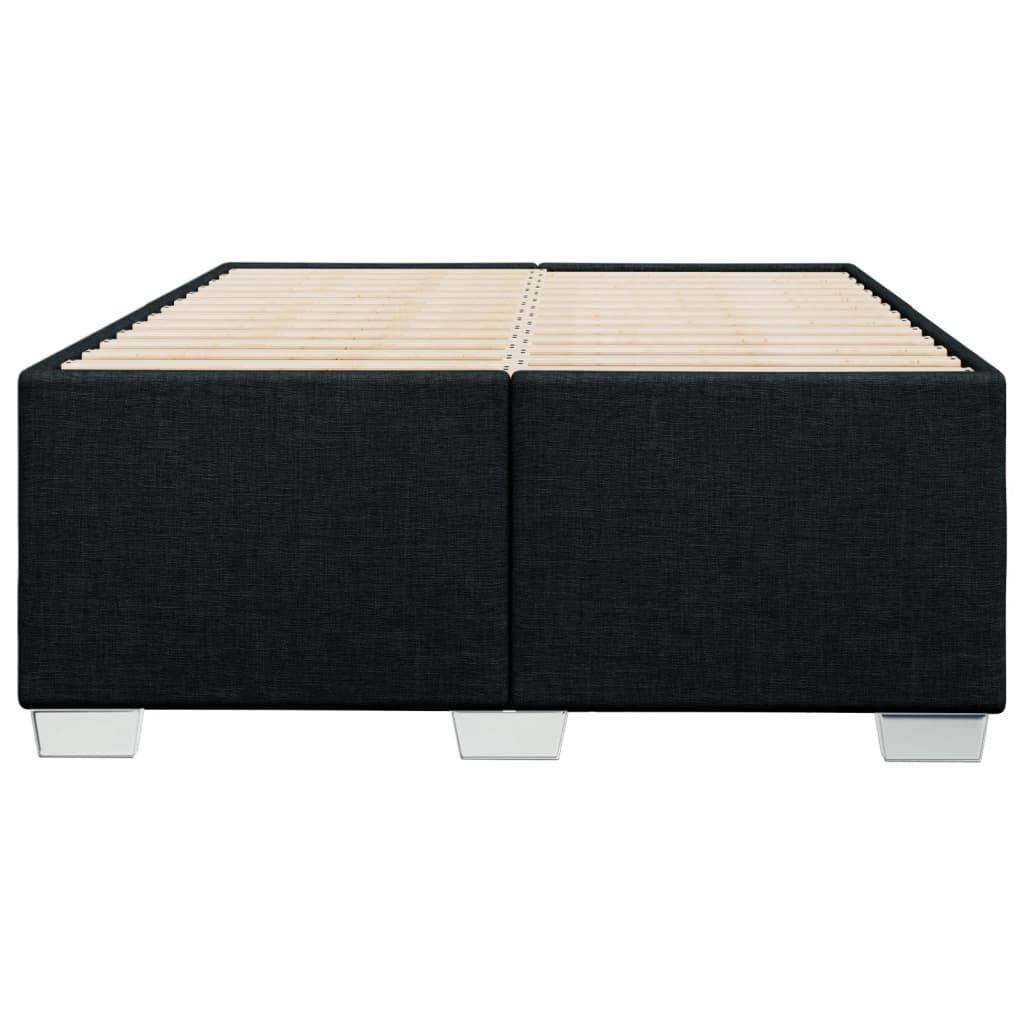 vidaXL Bettgestell ohne Matratze Schwarz 120x200 cm Stoff