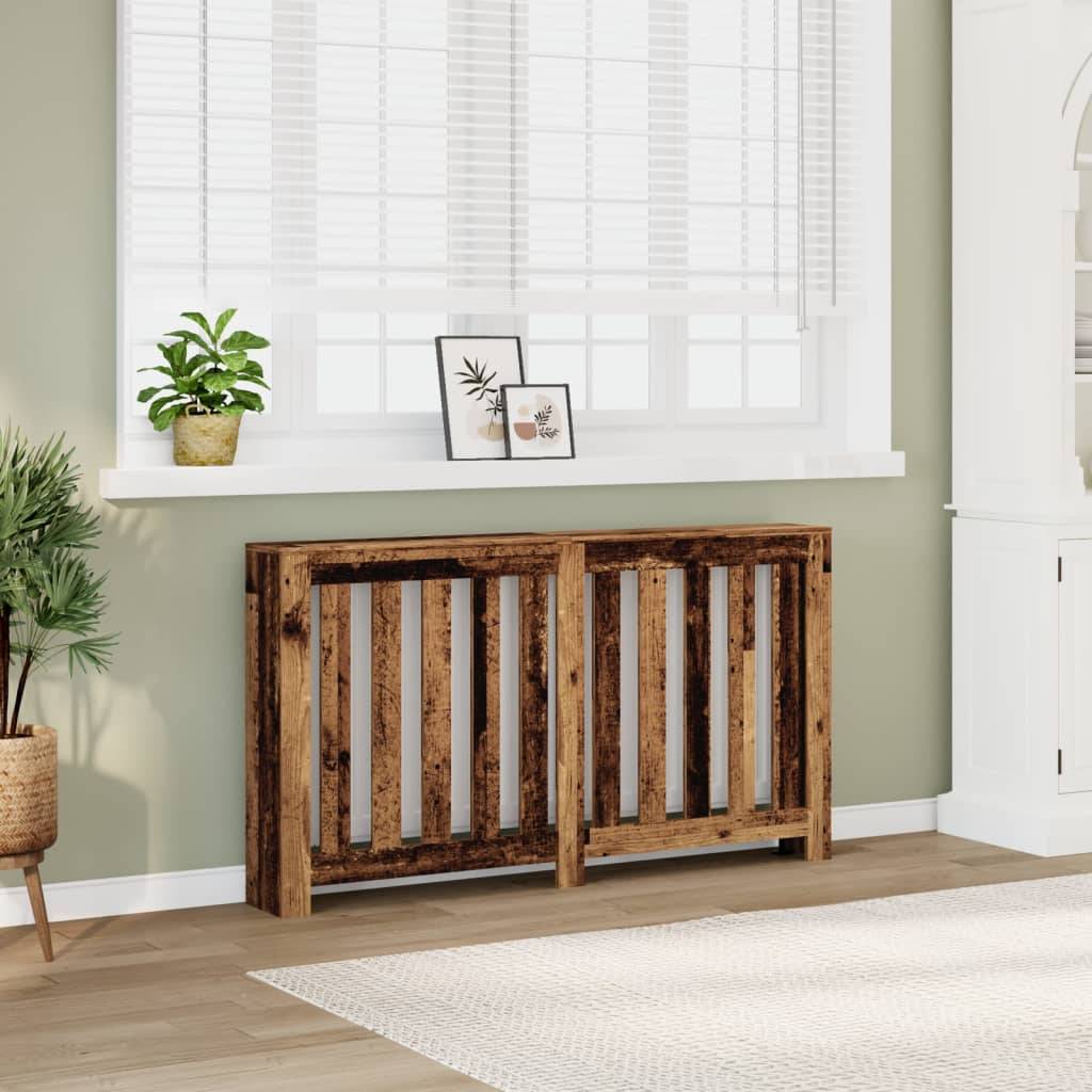 vidaXL Heizkörperverkleidung Altholz-Optik 149x20x82 cm Holzwerkstoff