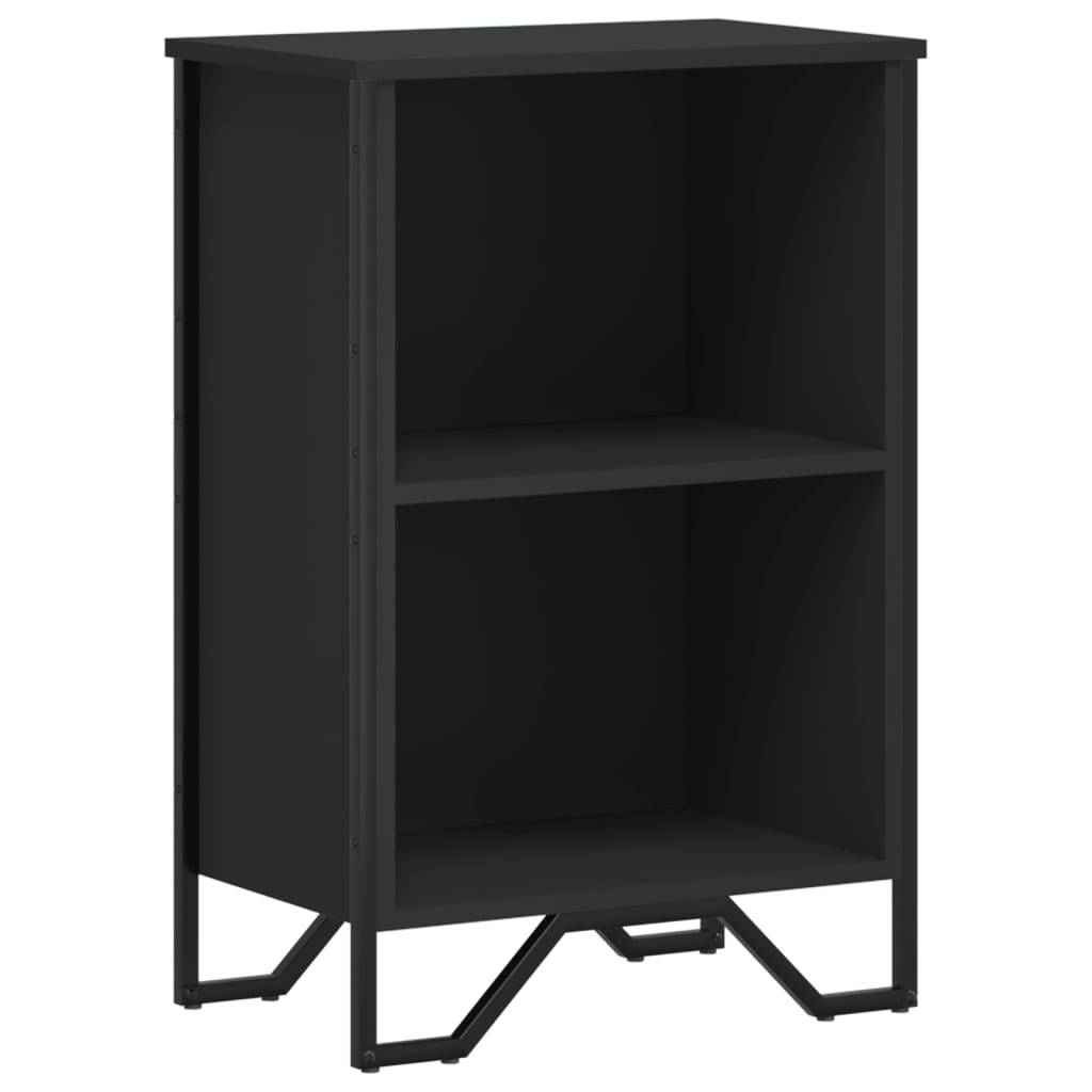vidaXL Bücherregal Schwarz 50x31x74,5 cm Holzwerkstoff