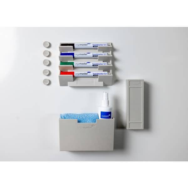 Zubehörhalter für Whiteboards magnetisch leer taupe