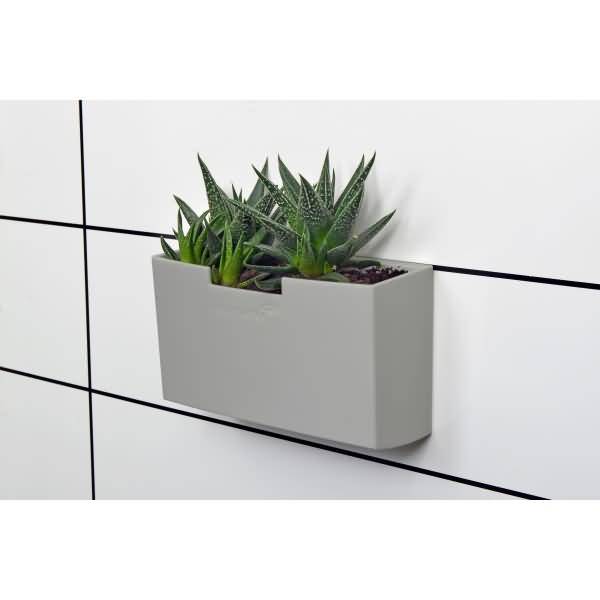 Zubehörhalter für Whiteboards magnetisch leer taupe