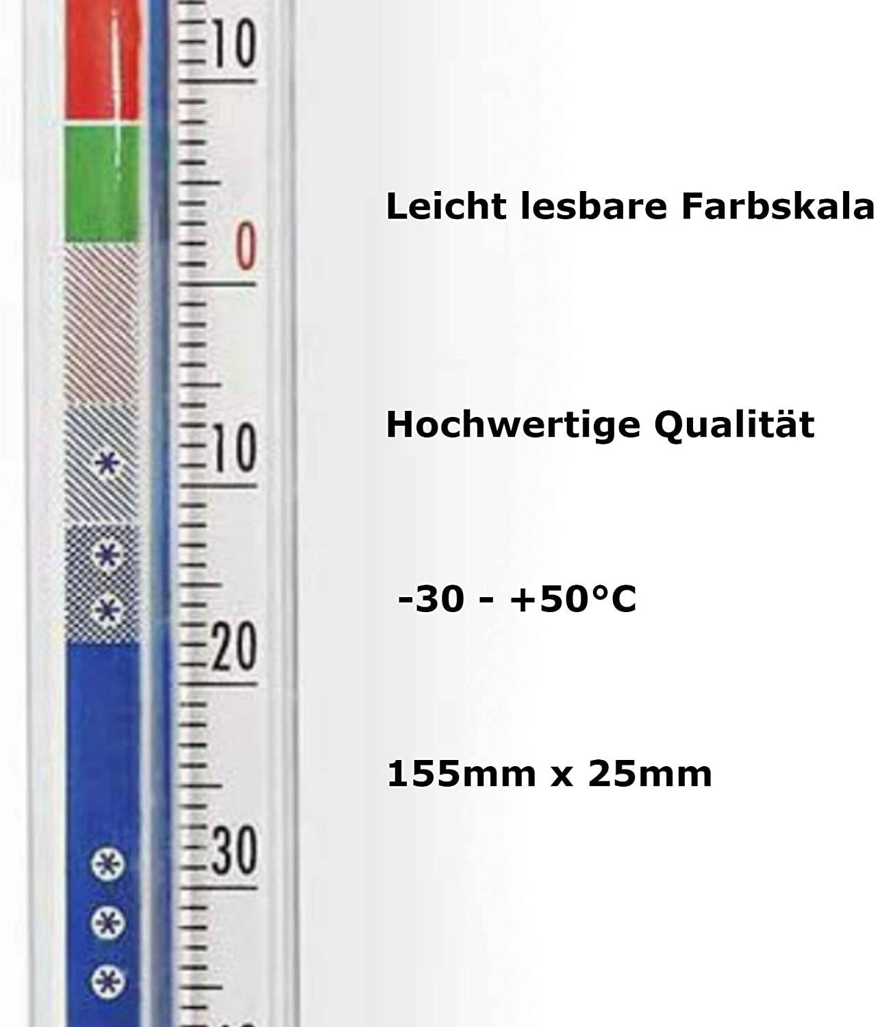 2x Thermometer Ersatzteil Zubehör Tiefkühle Kühlschrank Gefrierschrank für Bosch Siemens Miele AEG Samsung Bomann