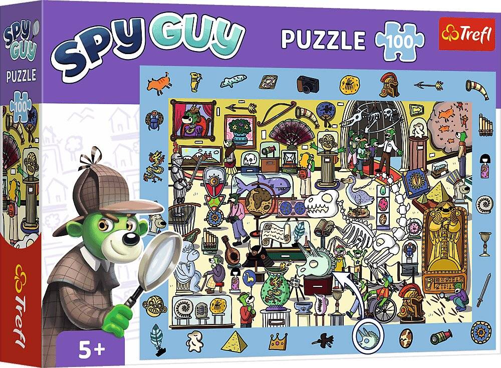 TREFL Picture Search Puzzle Spy Guy: Museum 100 Teile