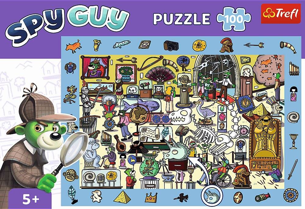 TREFL Picture Search Puzzle Spy Guy: Museum 100 Teile
