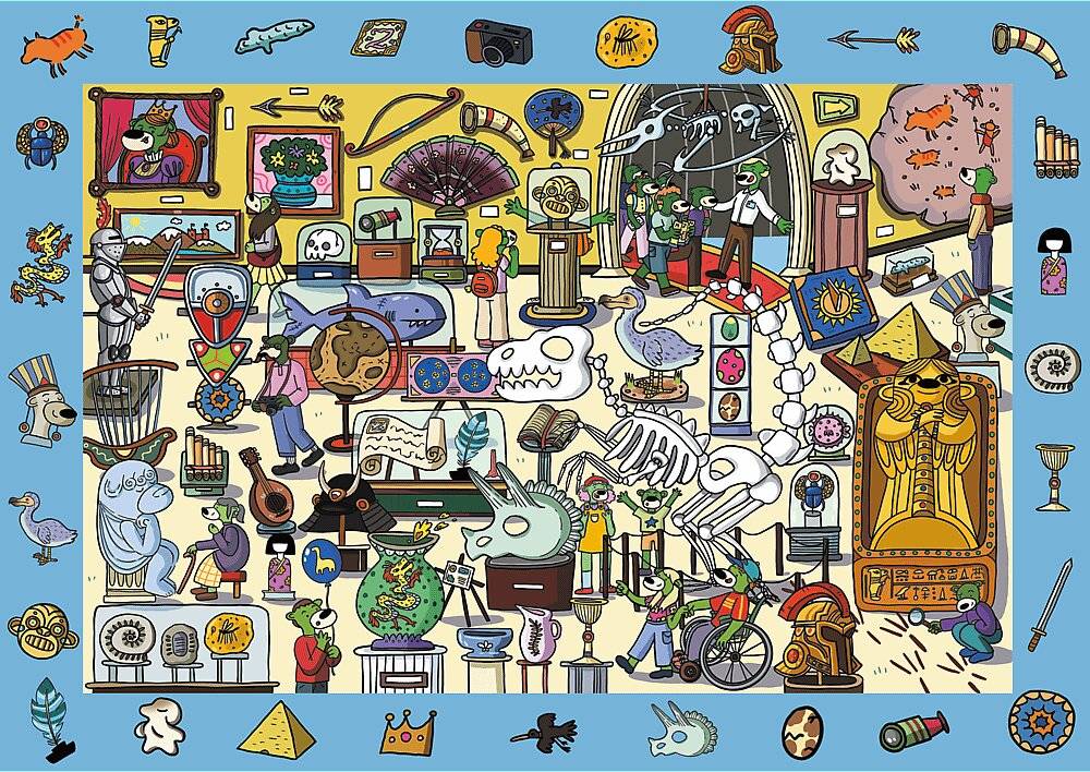 TREFL Picture Search Puzzle Spy Guy: Museum 100 Teile