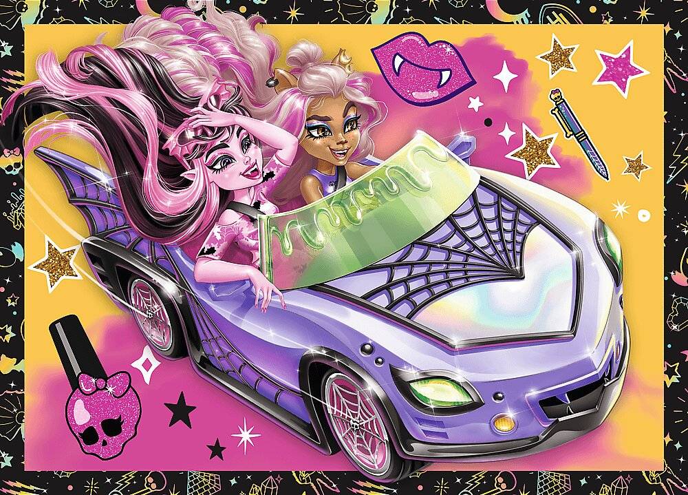 TREFL Puzzle Monster High: Elektrisierender Tag 4in1 ( 35,48,54,70 Teile)