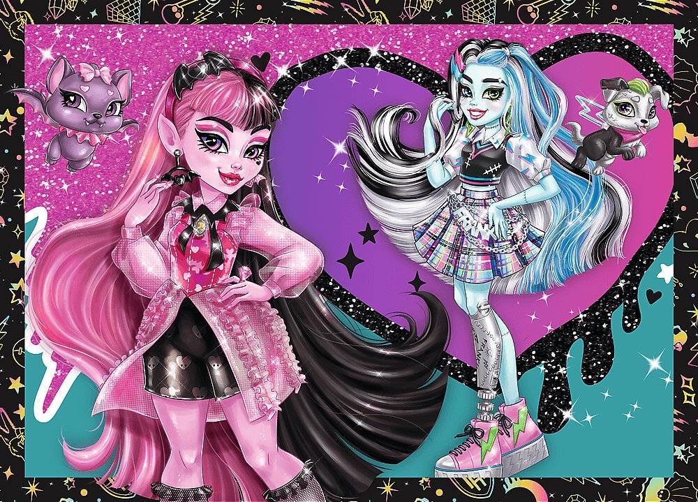 TREFL Puzzle Monster High: Elektrisierender Tag 4in1 ( 35,48,54,70 Teile)