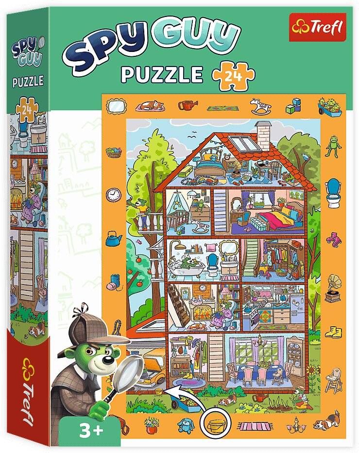 TREFL Picture Search Puzzle Spy Guy: In the House 24 Teile