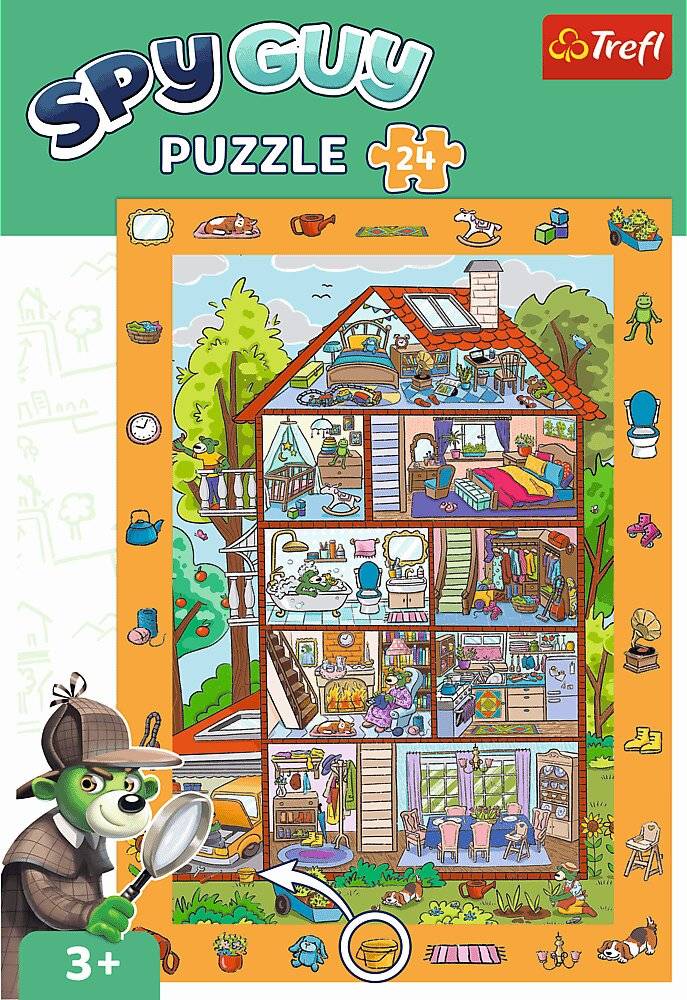 TREFL Picture Search Puzzle Spy Guy: In the House 24 Teile