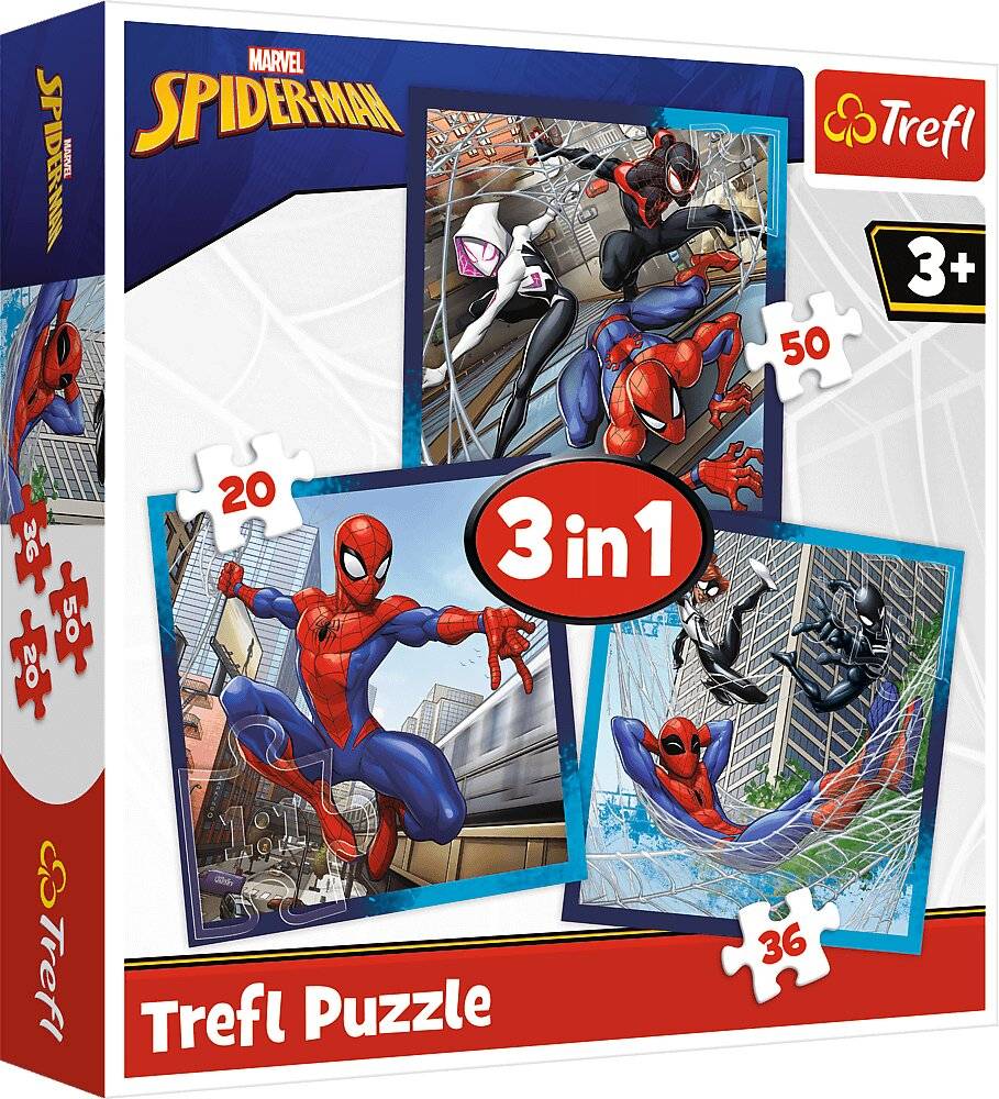 TREFL Puzzle Spiderman 3in1 ( 20,36,50 Teile)