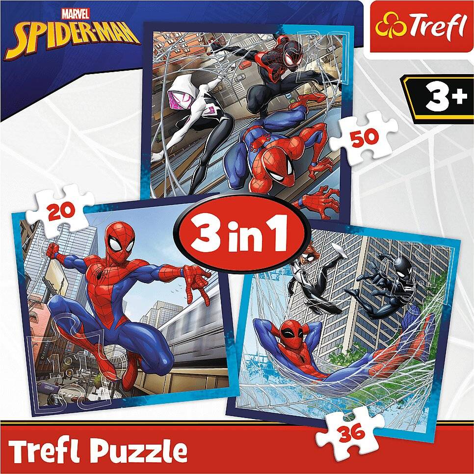 TREFL Puzzle Spiderman 3in1 ( 20,36,50 Teile)