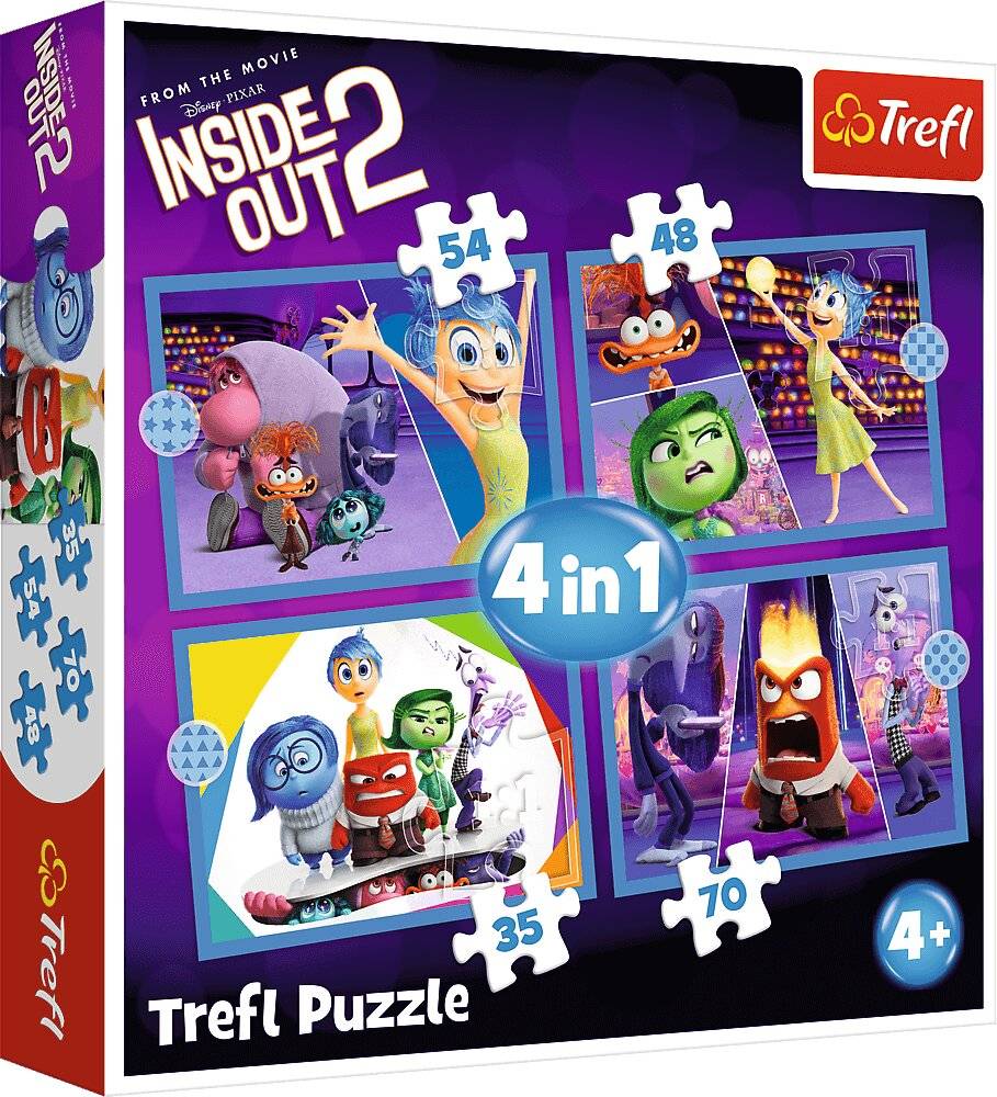 TREFL Puzzle In the Head 2: Emotions Rule 4in1 ( 35,48,54,70 Teile)