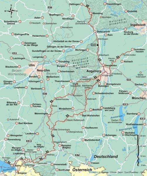 Bayerisch-Schwäbischer Jakobsweg von Oettingen zum Bodensee