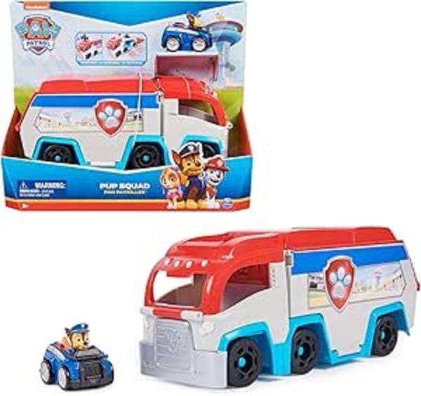 PAW Patrol – Pup Squad Mini-Patroller Teamfahrzeug mit Chase-Spielzeugauto