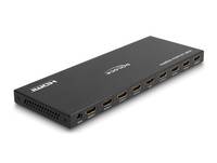 18654 - Delock HDMI Splitter 1 x HDMI in zu 8 x HDMI out 4K 60 Hz mit Downscaler