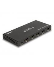 Delock HDMI Splitter 1 x in zu 4 out 4K 60 Hz mit Downscaler