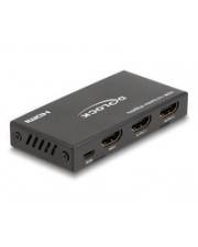 Delock HDMI Splitter 1 x in zu 2 out 4K 60 Hz mit Downscaler