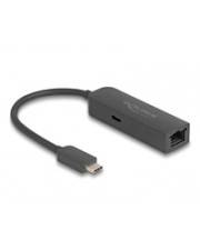 Delock USB Type-C Adapter zu 2.5 Gigabit LAN mit Power Delivery 100 Watt