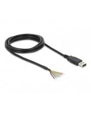 Delock USB 2.0 zu Seriell UART LVTTL Konverter mit 6 offenen Kabelenden und 3.3 V Digital/Daten 1,8 m