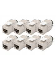 DIGITUS - CAT 6A Keystone Modul geschirmt mit Kabelmanager 8 Stk - Kabel - Netzwerk