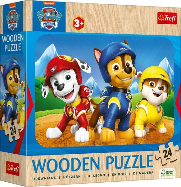 Trefl - Holzpuzzle 24 - Paw Patrol