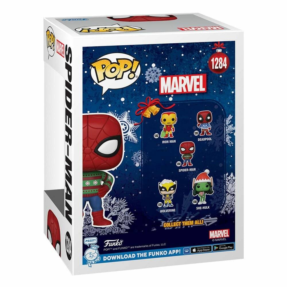 Marvel Holiday POP! Marvel Vinyl Figur Spider-Man 9 cm