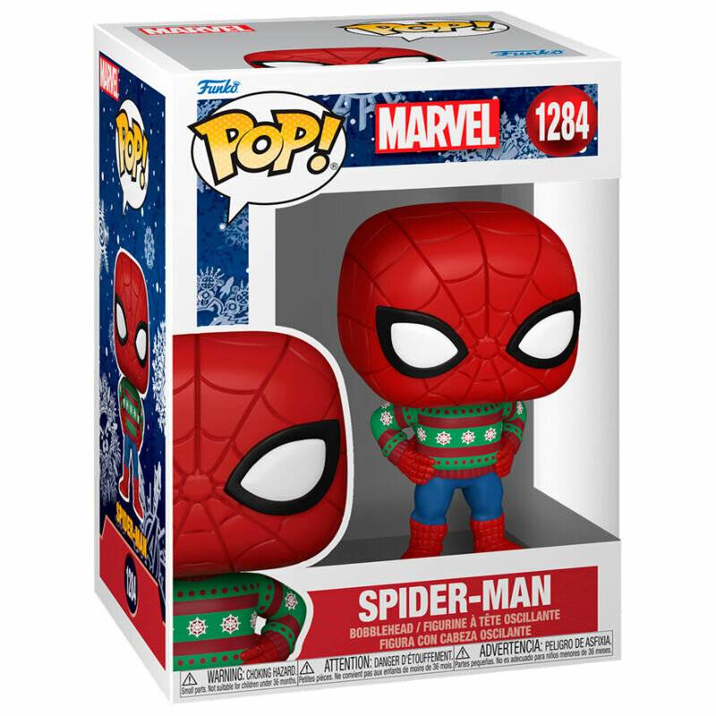 Marvel Holiday POP! Marvel Vinyl Figur Spider-Man 9 cm