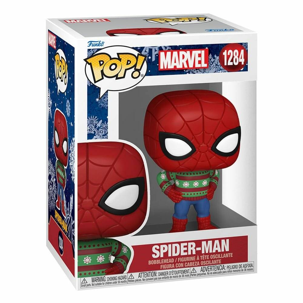 Marvel Holiday POP! Marvel Vinyl Figur Spider-Man 9 cm