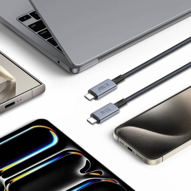UltraBoost Max USB-C 4.0 PD-Kabel 240W 8K 40 Gbit/s 1m Grau