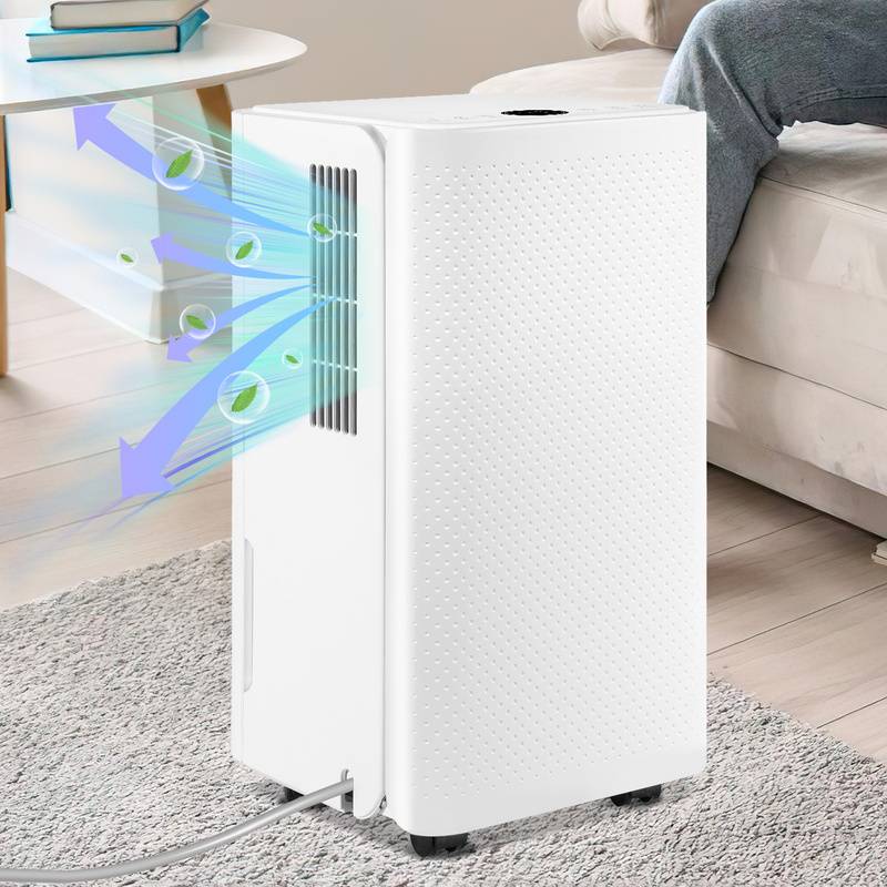 Luftentfeuchter | 16L/Tag 2L Tank | Tragbarer Lufttrockner gegen Feuchtigkeit Schmutz & Schimmel für Schlafzimmer Badezimmer Keller Schrank Büro Gar